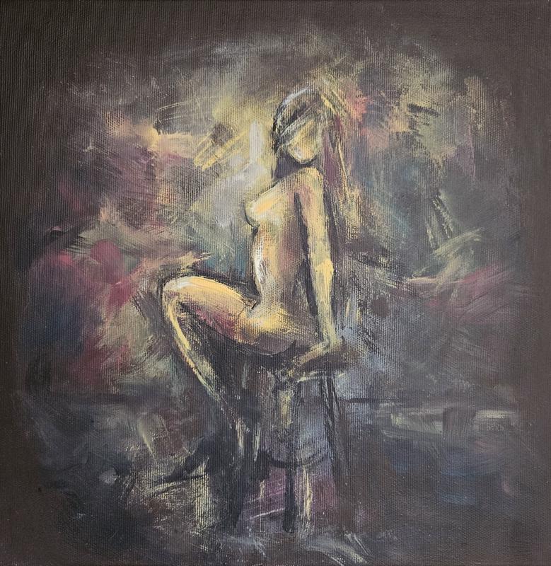 Girl on the Bar Stool